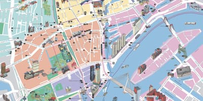 Mapa de Rotterdam fóra de liña 