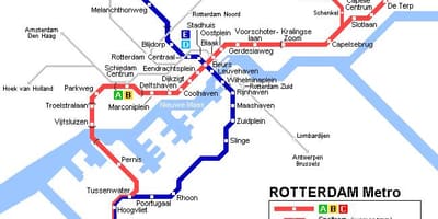 Ret Rotterdam tranvía mapa